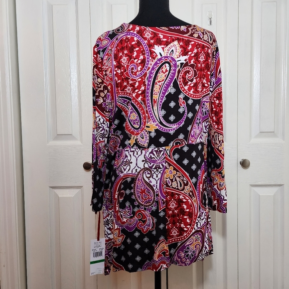 Ruby Rd. Print Blouse - Picture 3 of 8